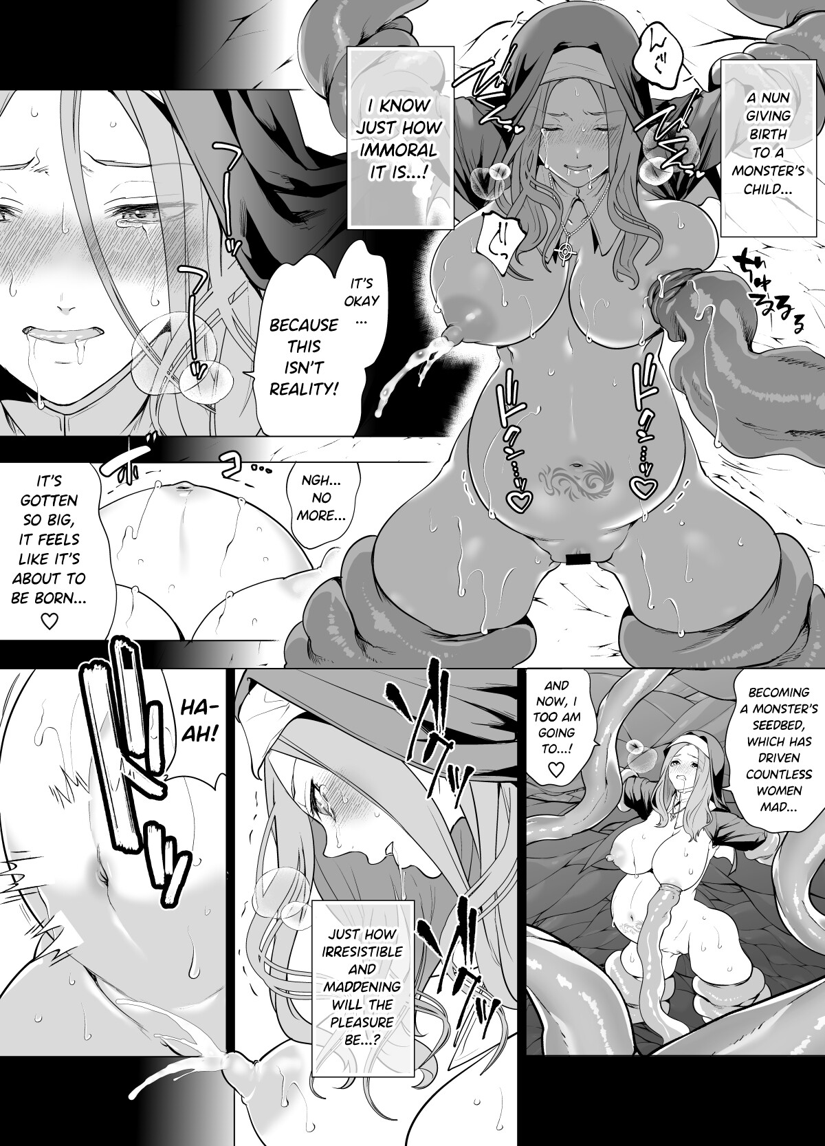 Hentai Manga Comic-Defeated by Tentacles - The Holy Maiden's Tragic End-Read-31